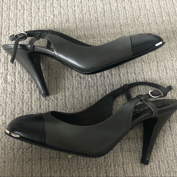 ✨Flash Sale✨Chanel CC Leather Slingback Heel - Picture 3 of 8